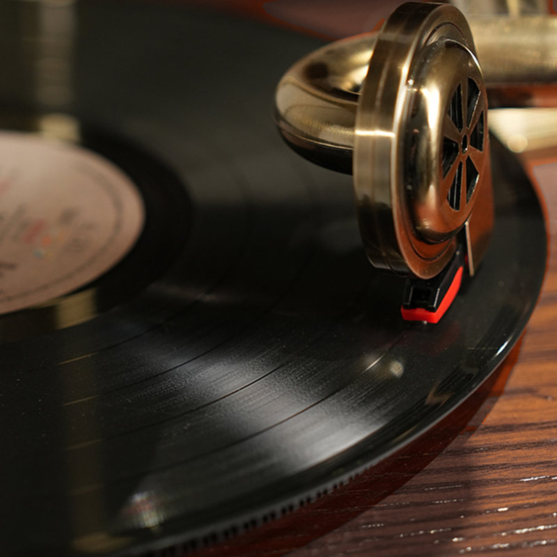 Black Free Form Solid + Manufactured Wood+Copper Media Players, Black