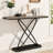 47.4" Rectangular Console Table with Wooden Top and Metal Frame-531496454