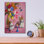 Art mural en verre épique «Party Squirrels» par Heather Gauthier, 12 po x 16 po