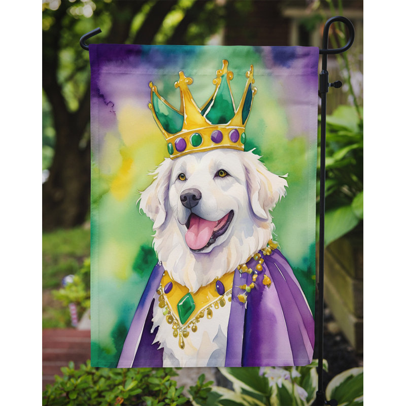 Drapeau de jardin double en polyester H 15,5 po x l 11,25 po