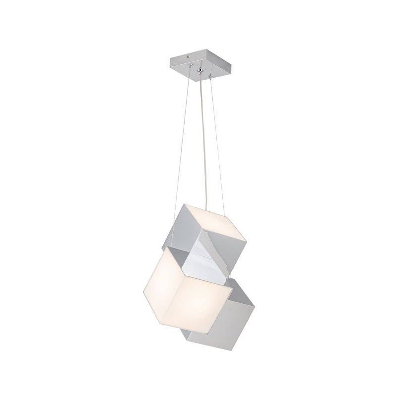 Tetra 3 - Light LED Pendant by Sean Brown, Chrome
