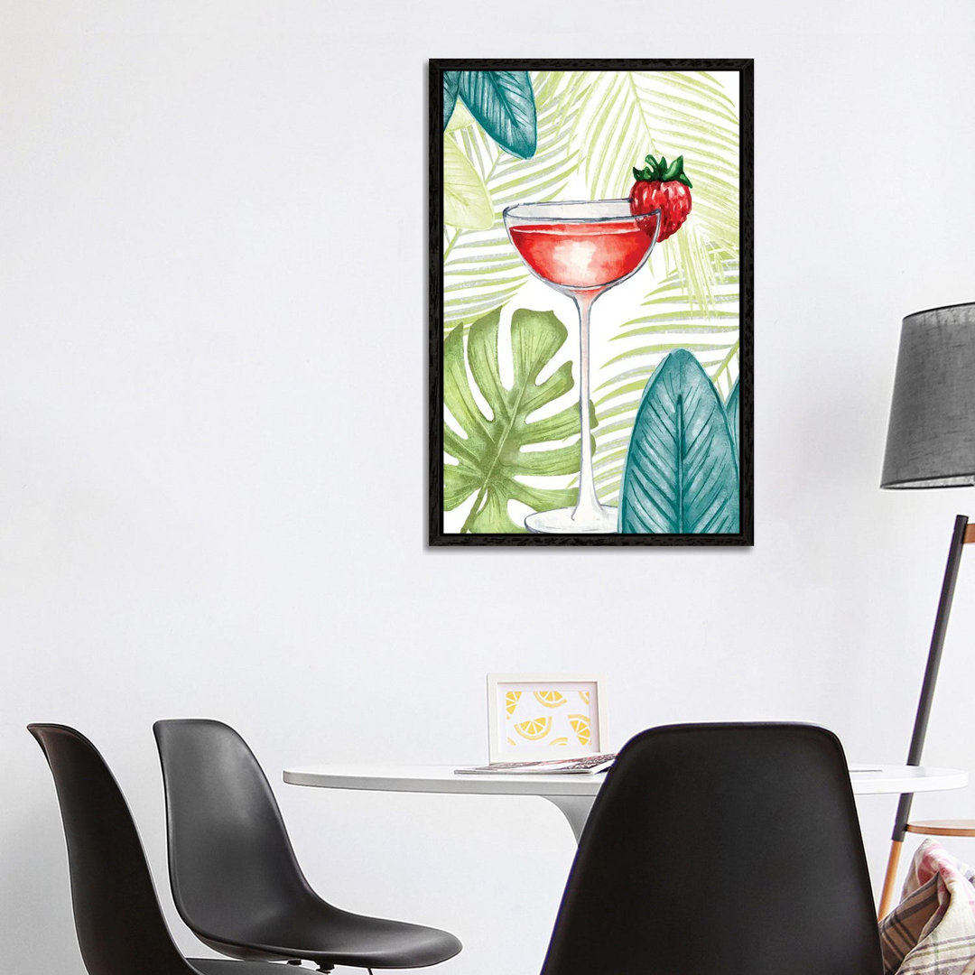 Cocktail Palms I von Kimberly Allen - Galerie-verpackte Leinwand Giclée auf Leinwand