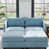 Tissu bleu antique