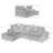 Boneless Upholstered L-shape Sectional Couch With Chaise-801120140