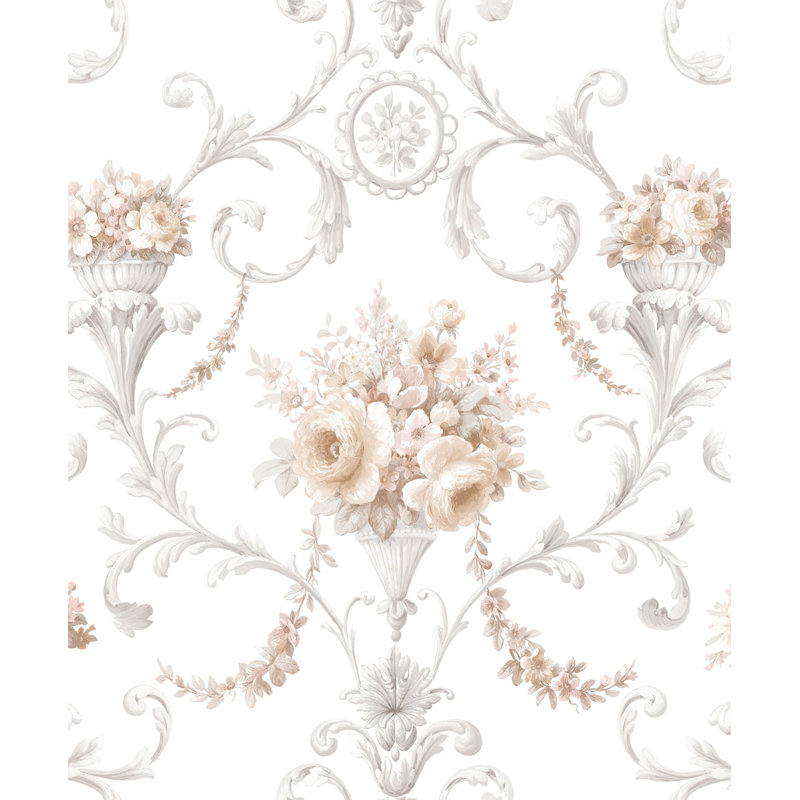 Classic Silks 4 ,1005.84 x 134.62 cm Roll, White