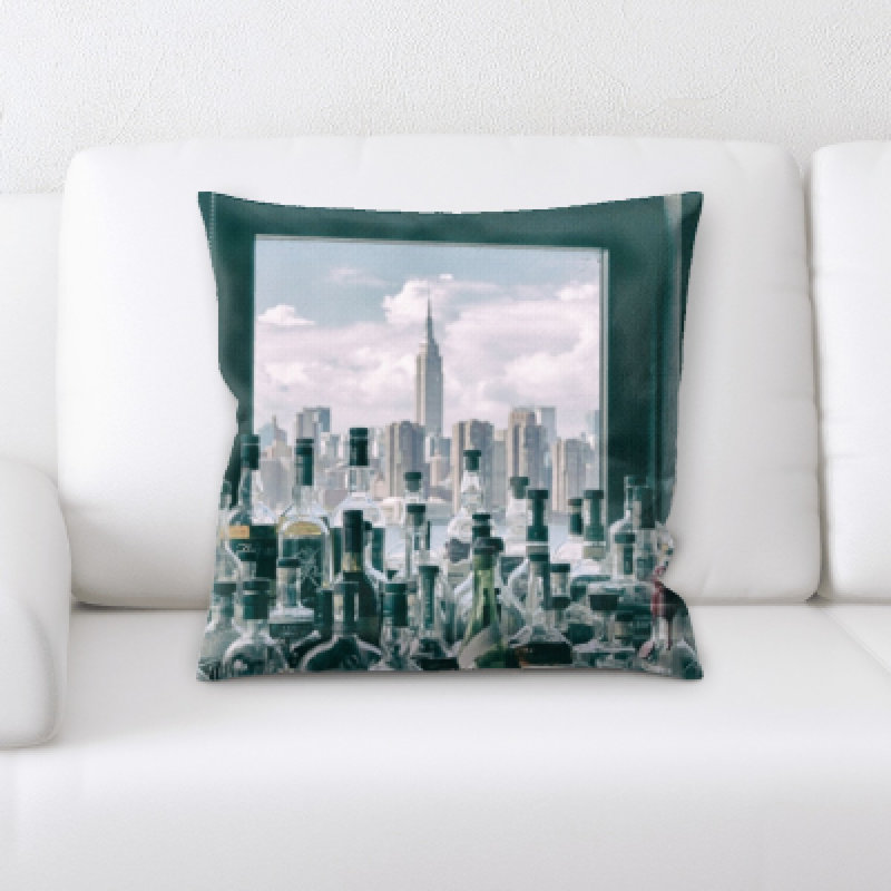 Microsuede Reversible Throw Pillow