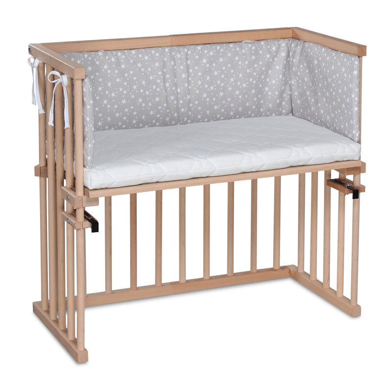 Babybay 5-in-1 Bedside Crib, Natural