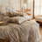 Retro Monet Linen Bowknot Cotton Duvet Cover Set-109926810-109926811