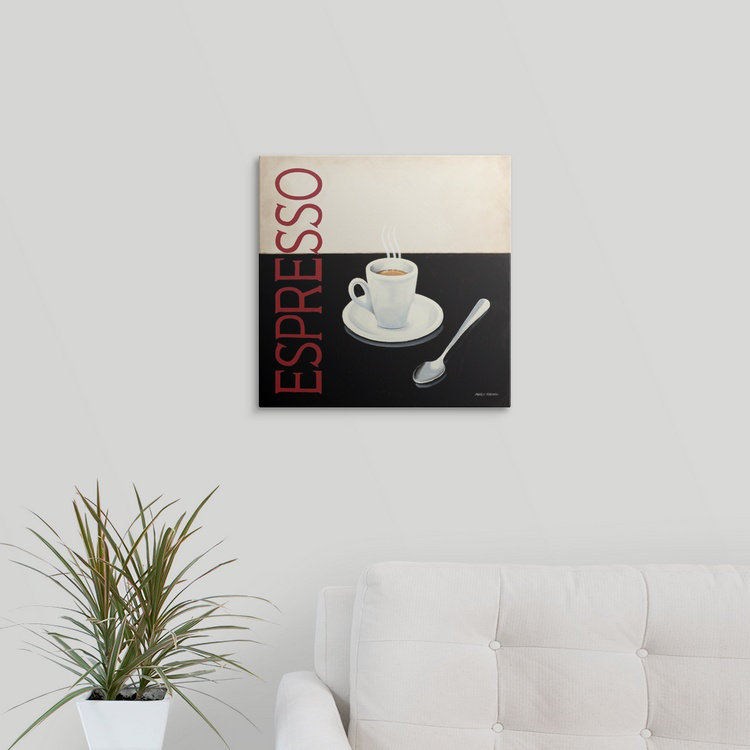« cafe moderne iv », impression, H 16 po x l 16 po x P 1,5 po, Toile