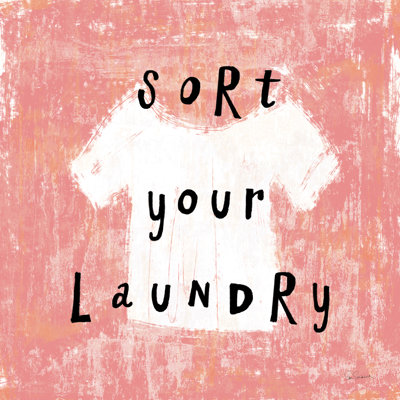 Laundry Rules III by Sue Schlabach - No Frame Print on Canvas