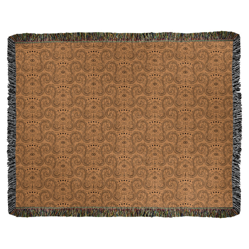 Couverture tissée Katelyn Elizabeth, l 60 po x L 80 po, Orange