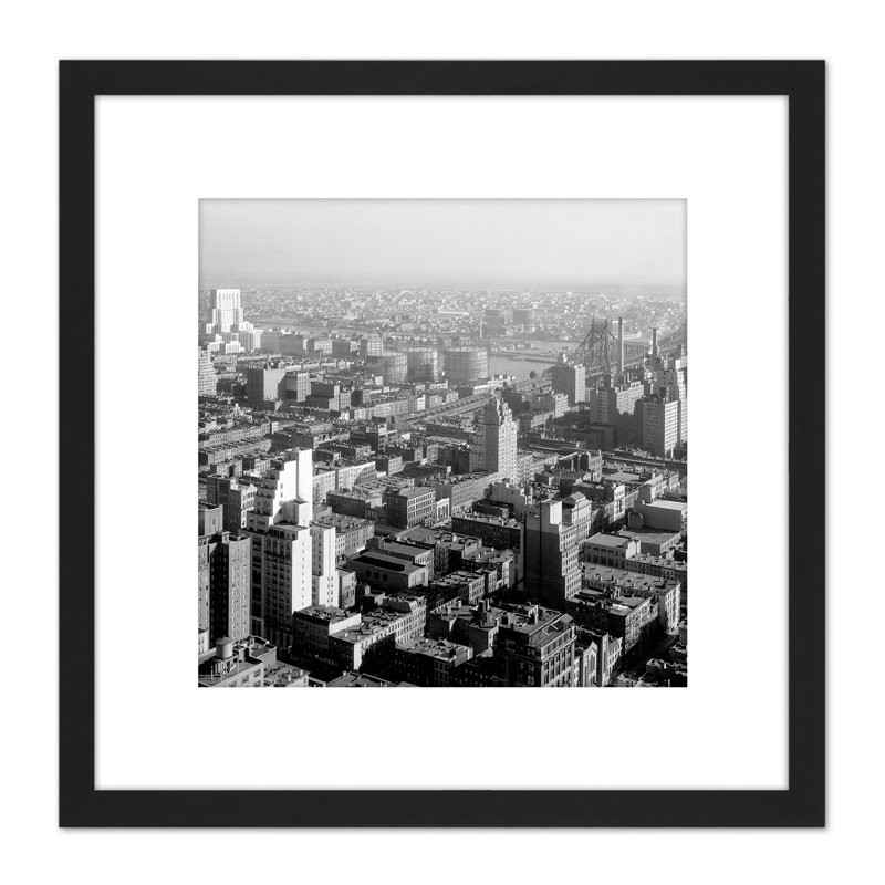 New York City Madison Avenue 1933 Vintage 1 Piece Single Picture Frame Wall Art