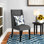 Chaise de salle à manger en tissu Baron Modway