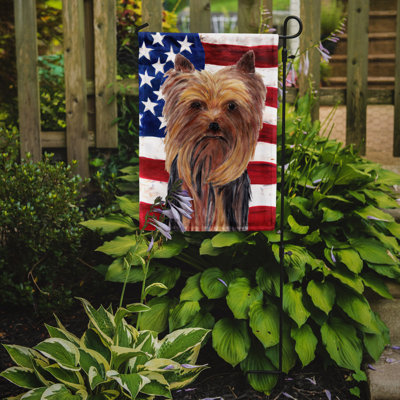2 côtés en polyester de 2 côtés american drapeau de jardin
