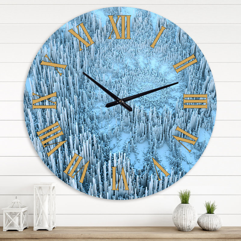 Horloge murale moderne en spirale abstraite, Grand