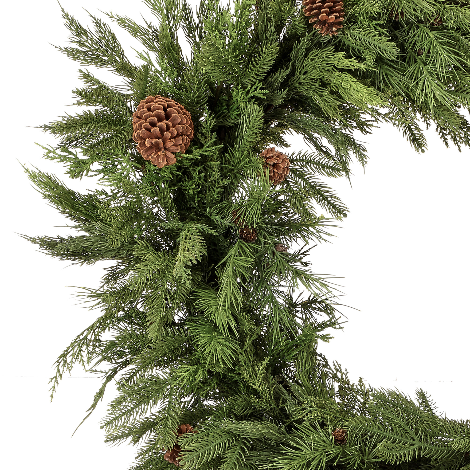 Natural Touch Mix Evergreen Wreath, 36" W x 36" H x 7" D