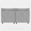 Causeuse modulaire avec méridienne, conception Mid-Century moderne, rangement sous le siège pour les petits espaces, le salon et la chambre à coucher-129410237