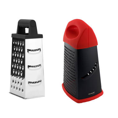 Zulay Kitchen Professional Stainless Steel Flat Handheld Cheese Grater -  Red, 1 - Smith's Food and Drug