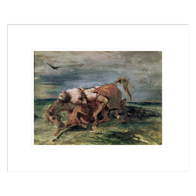 Mazeppa by Eugène Delacroix -Framed Giclee Print