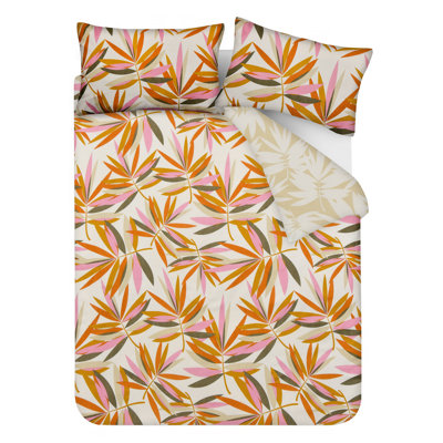 Microfiber Floral Duvet Cover Set with Pillowcases Included
