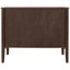 Buffet rustique en pin avec tablettes réglables et poignées en métal, parfait pour un rangement polyvalent et une organisation élégante-155019831