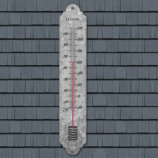Thermomètre d'extérieur en métal 19,50 "