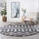 Tapis gris / blanc Jemima