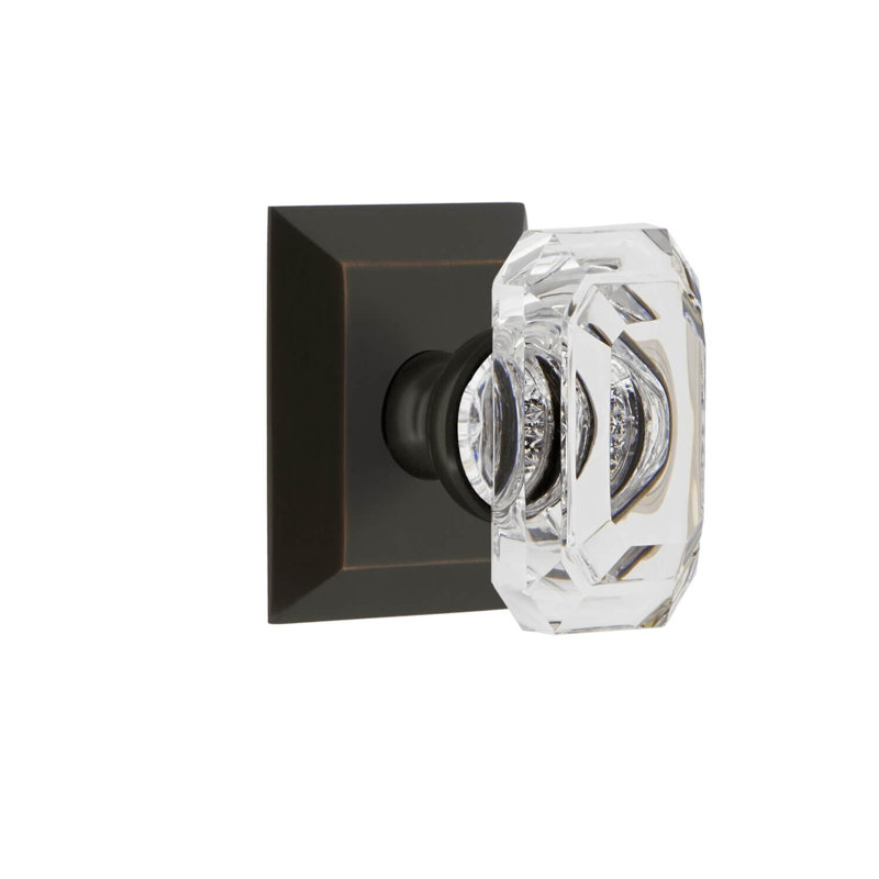 Rosette Grandeur Fifth Avenue avec bouton baguette en cristal, Bronze éternel