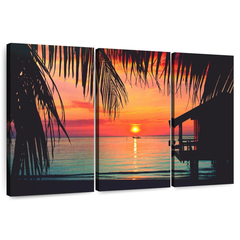 Roatan Sunset Gillard, H 36 po x l 57 po