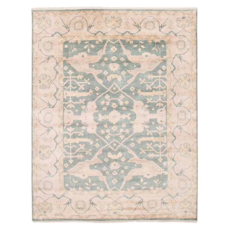 Tapis sarcelle Royal Oushak 8 pi 1 po x 10 pi 0 po