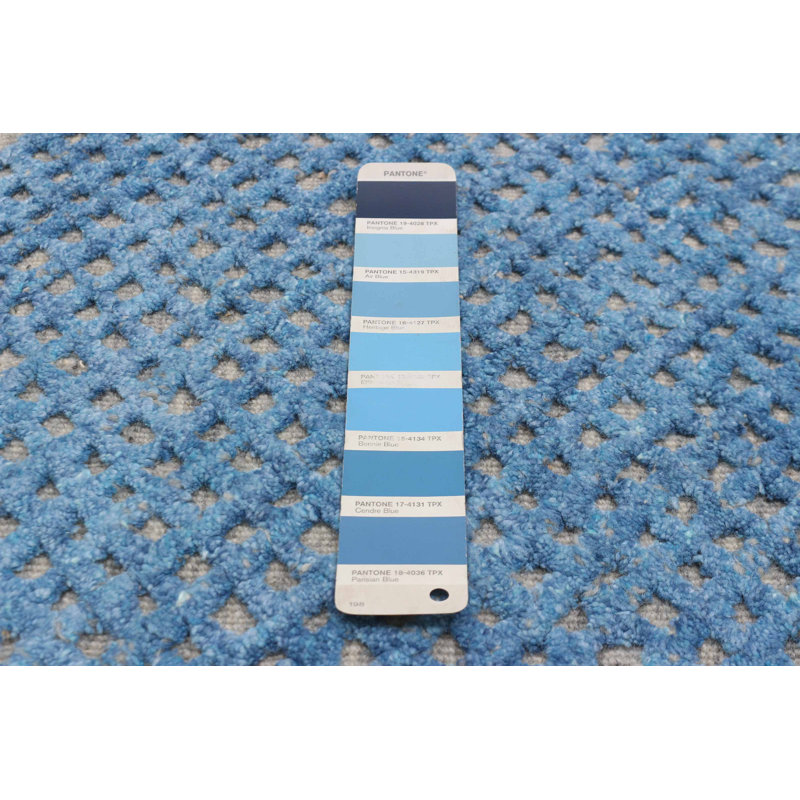 Tapis bleu clair et gris Tangier 5 pi 1 po x 7 pi 11 po
