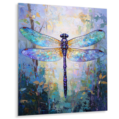 «Dragonfly Iridescent Wings - Animals», décoration murale en métal