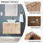Ensemble de meuble-lavabo mural simple 30 po