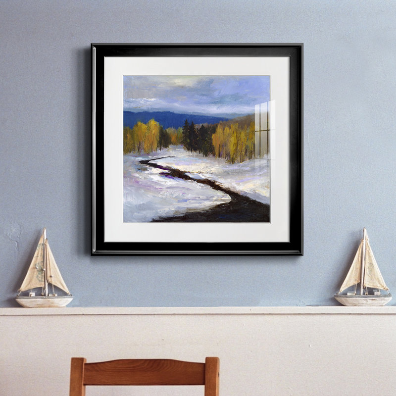 «Mountain Colors II», reproduction encadrée de qualité supérieure - prête à être accrochée, H 17,5 po x l 17,5 po x P 1,5 po