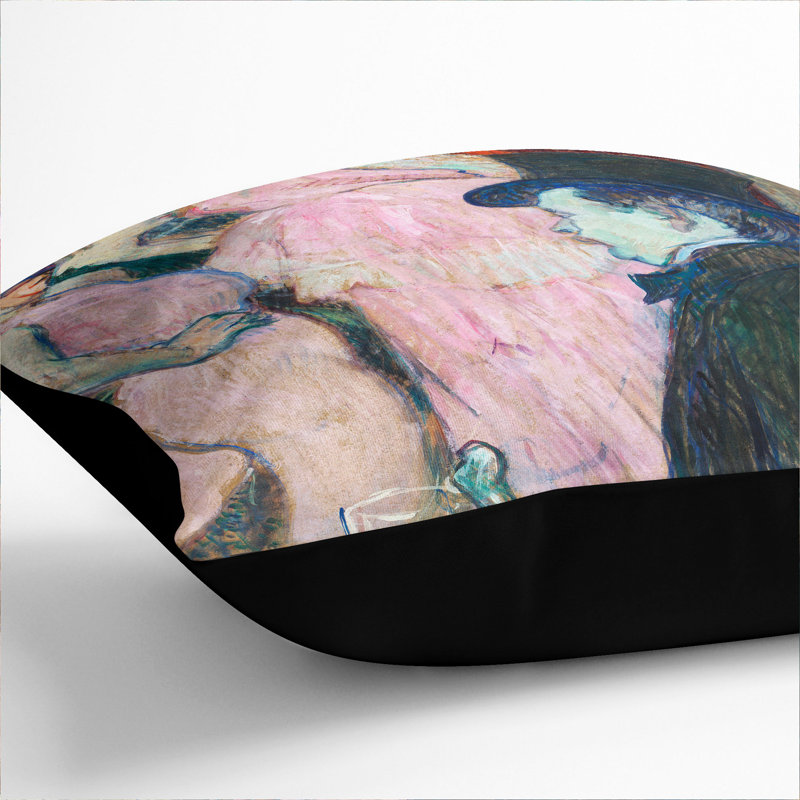 Square Cushion, 40cm H x 40cm W x 15cm D, Black