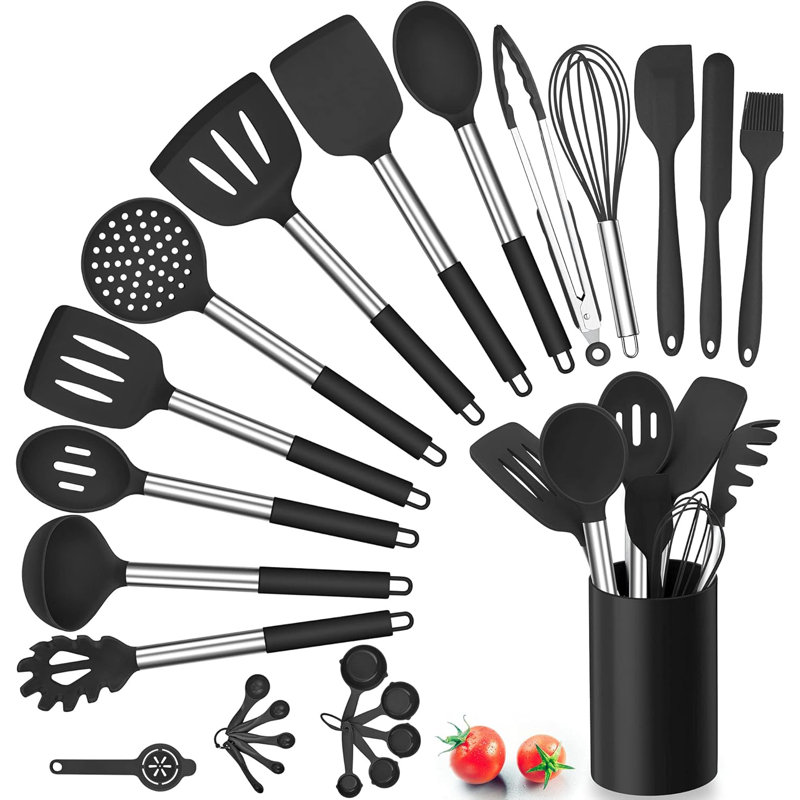 LIFEWITA 25 Utensil Set, Black