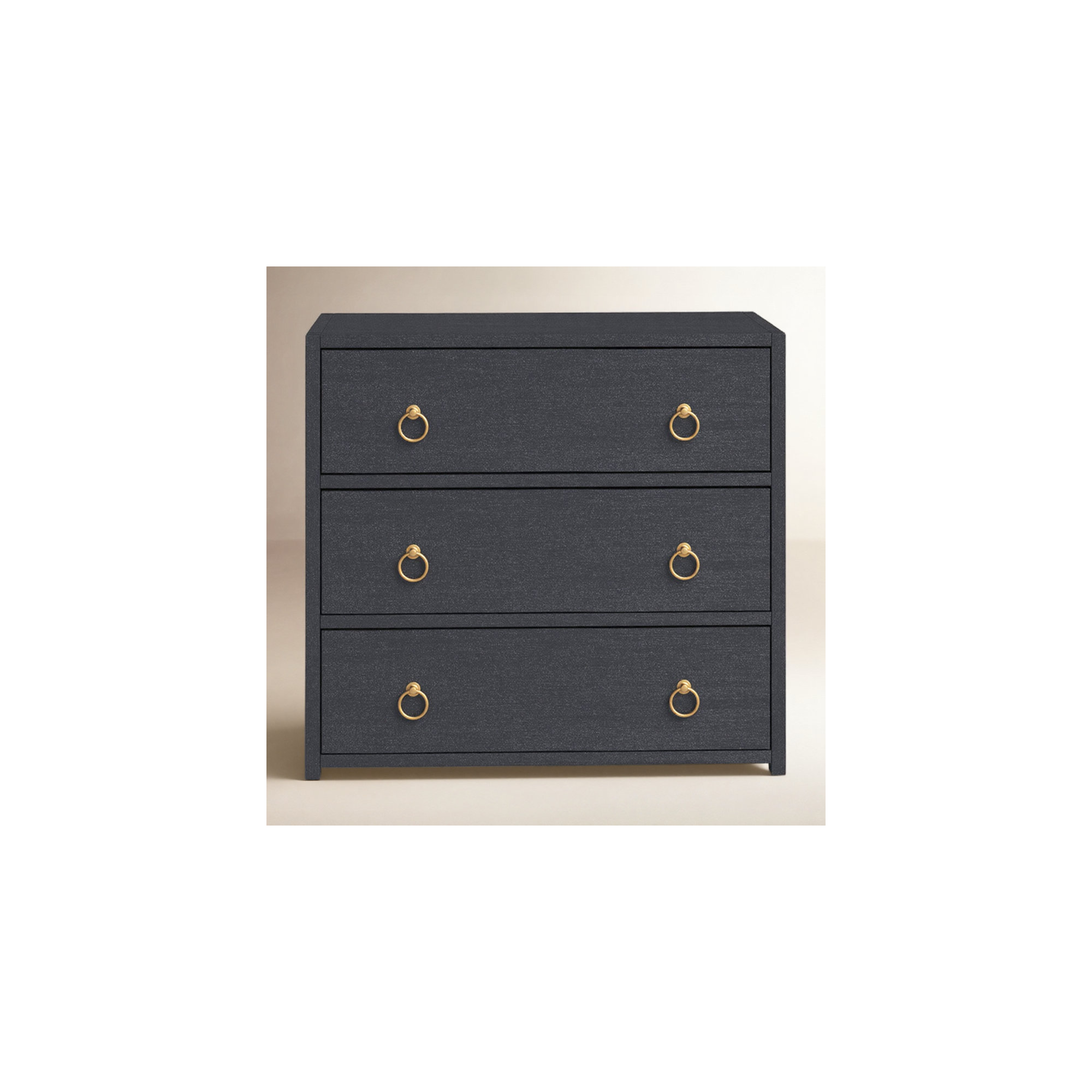 Elin 3 - Drawer Dresser, Navy Blue