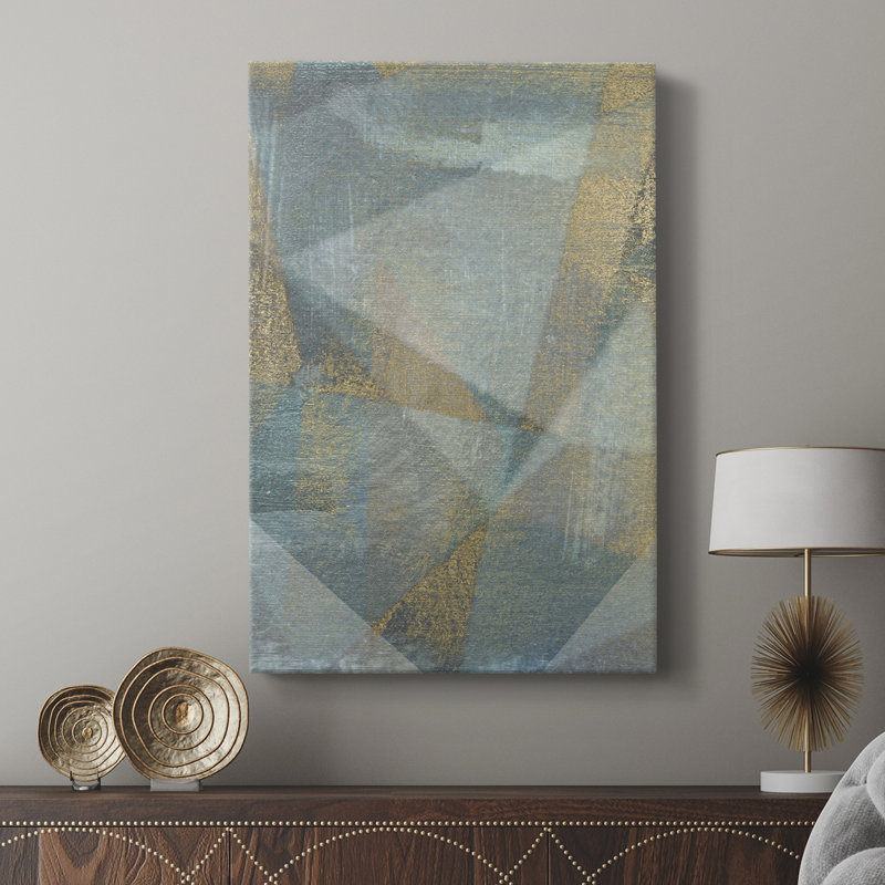 Geometric Facets II -Custom Wrapped Gallery Cavas