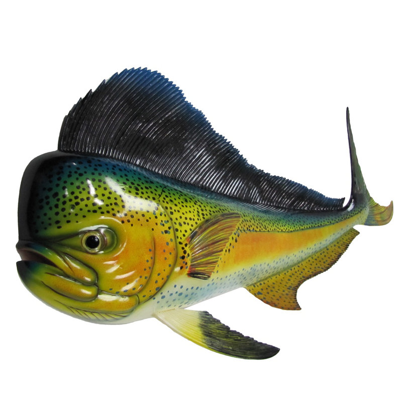 Décoration murale poisson salé peint à la main Mahi