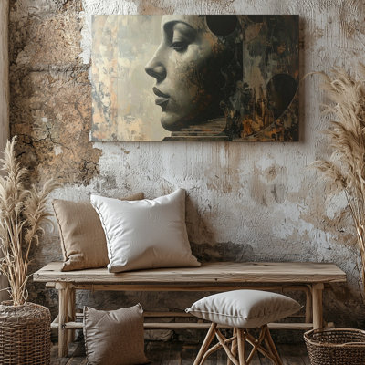 Toile abstraite à visage masqué Canvassurreal
