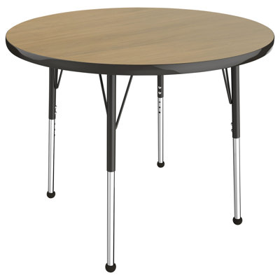 Round T-Mold Adjustable Height Activity Table