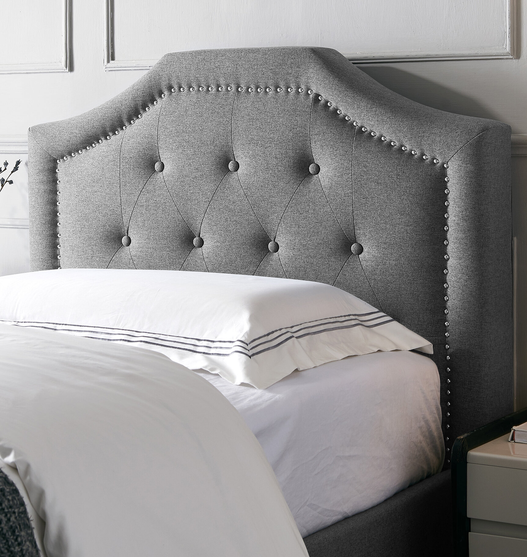 Winston Porter Lampman Upholstered Headboard & Reviews | Wayfair