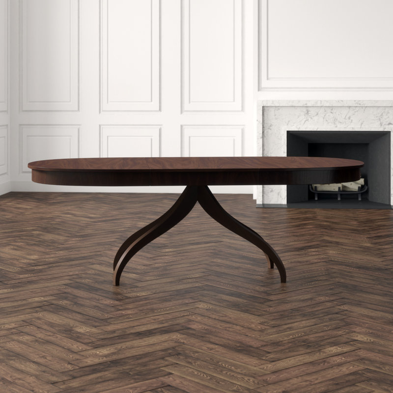 Composition Oval Solid Wood Dining Table