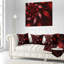 Multicolore fleur symétrique fractale - coussin imprimé floral-29895085-29895088