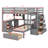 Bunk Bed With Desk, Drawers And Shelves-2078179806
