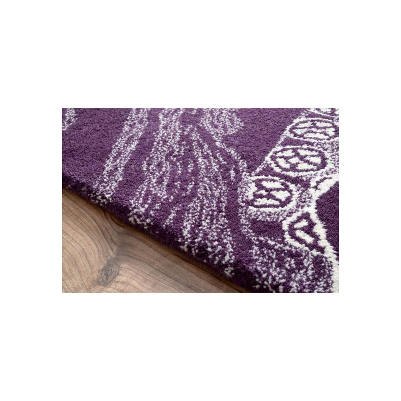 Tapis mauve Lilliana Octopus Tail, 7'6" x 9'6"