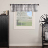 Annie Buffalo Check Plaid Cotton Tailored Window Valance