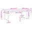 Dining Table O-Frame 75.5 Cm Solid Wood Pine And Steel-2044080929