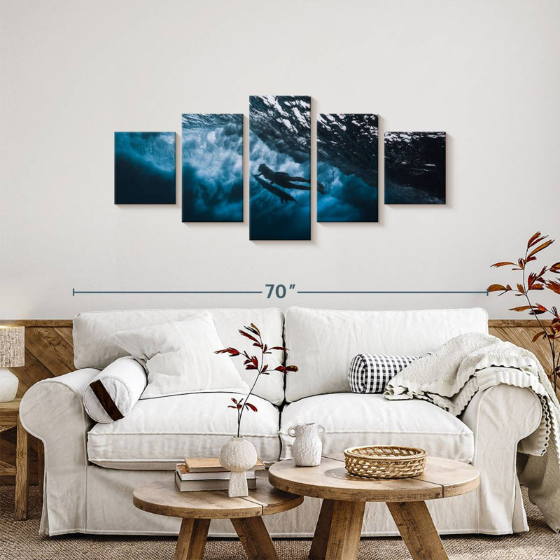 Surfer Dive, 24" H x 55" W