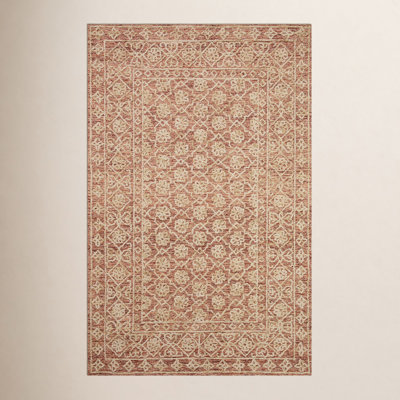 Millcreek Rust Brown Hand-Tufted Wool Oriental Rug